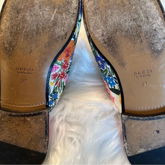 LIMITED EDITION Gucci X Ken Scott Princetown Floral Mules - Picture 11 of 11
